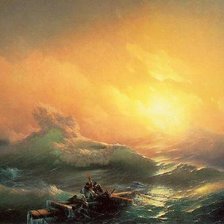 Схема вышивки «Девятый вал»