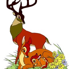 Схема вышивки «бэмби»