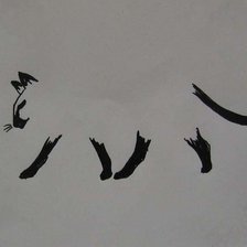 Схема вышивки «кошка»