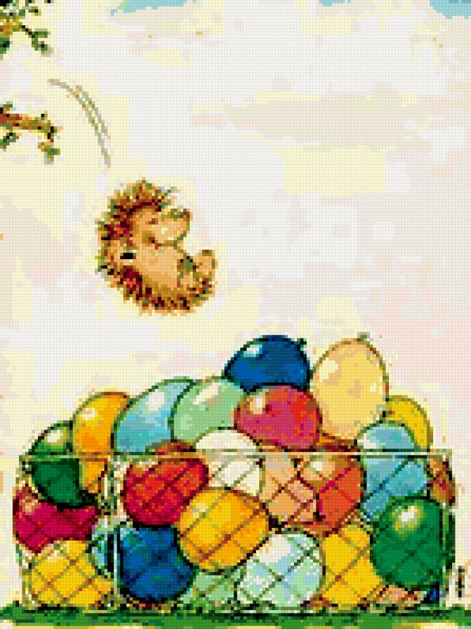 веселый атракцион ежик и шарики - веселый атракцион ежик и шарики - предпросмотр