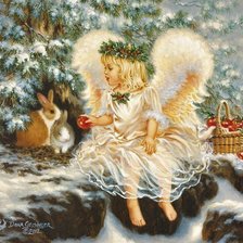 Схема вышивки «ангел»