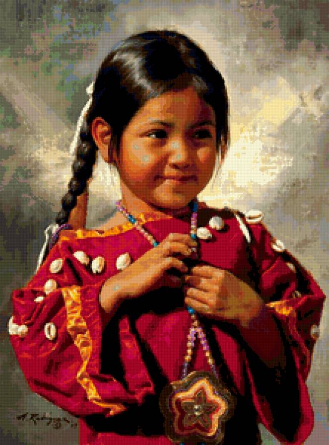 индейская девочка 2 - дети - предпросмотр