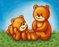 Схема вышивки «Мишки»