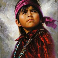 Схема вышивки «юный вождь»