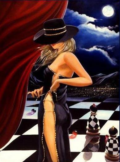 девушка - девушки, картина, женщина, образ, гламур - оригинал