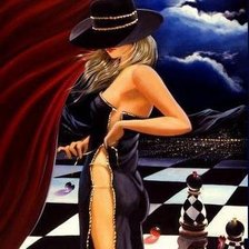 Схема вышивки «девушка»