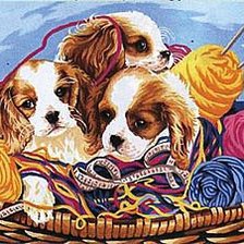 Схема вышивки «Собачки»