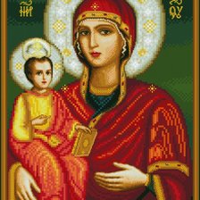 Схема вышивки «троеручница»