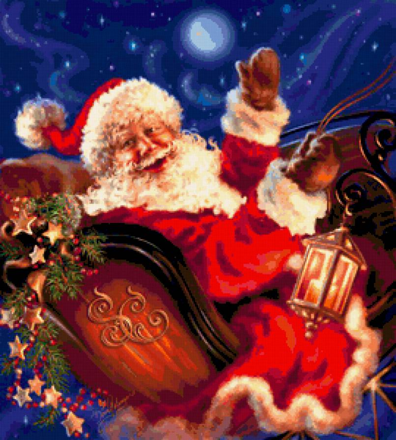 №199647 - новый год, зима, дона гелсингер, дед мороз - предпросмотр