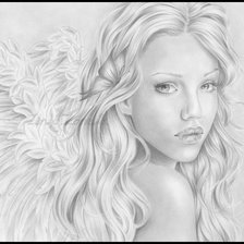 Схема вышивки «ангел»