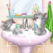 Схема вышивки «Купание»