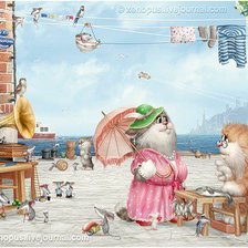 Схема вышивки «Улочка»