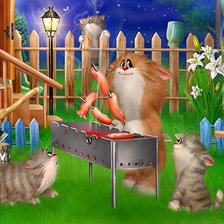 Схема вышивки «Шашлычок»