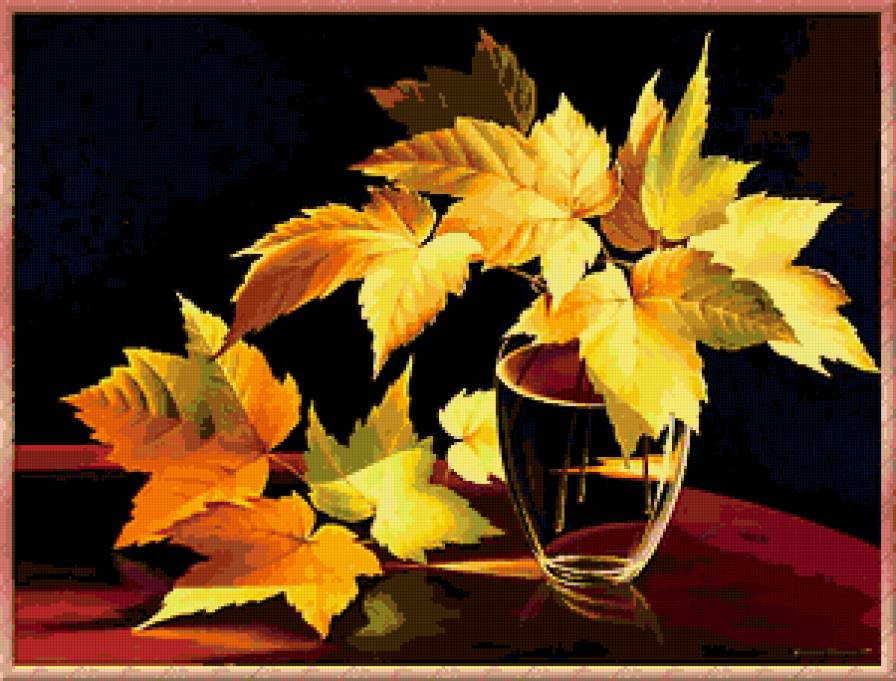 натюрморт - листья, осень, природа - предпросмотр