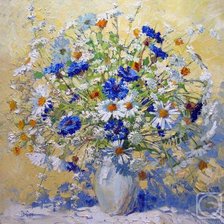 Схема вышивки «весёленький букетик»