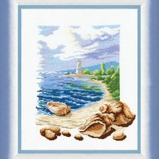 Схема вышивки «море»