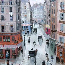 Схема вышивки «городской пейзаж»