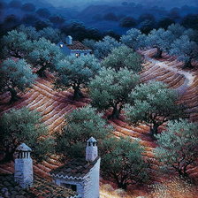 Схема вышивки «пейзаж»