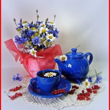 Схема вышивки «Ромашковый чай»