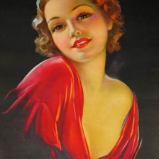 Схема вышивки «Девушка»