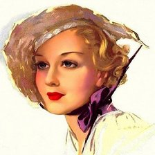 Схема вышивки «Девушка»