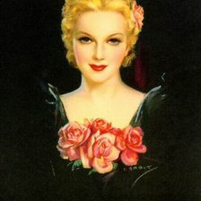 Схема вышивки «Девушка»