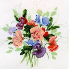 Схема вышивки «Душистый горошек»