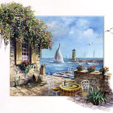 Схема вышивки «У моря»