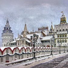 Схема вышивки «зима»