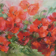 Схема вышивки «Маки»