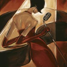 Схема вышивки «Джазовая певица»