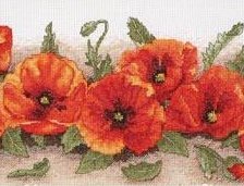 Схема вышивки «маки»