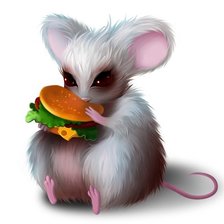 Схема вышивки «мышка»