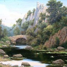 Схема вышивки «замок Тамплиеров»