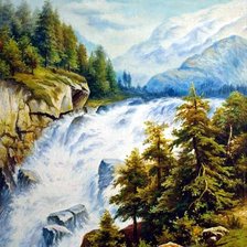 Схема вышивки «водопад»