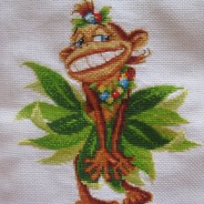 Схема вышивки «Обезьянка»