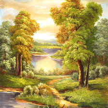 Схема вышивки «утро»