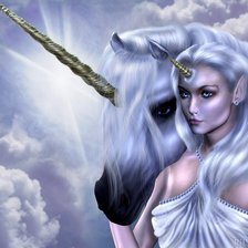 Схема вышивки «единорог»