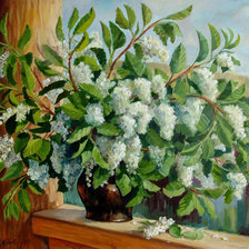 Схема вышивки «черемуха»