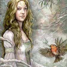 Схема вышивки «зимний дар»