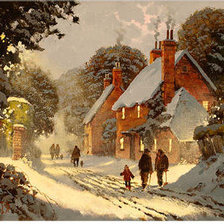 Схема вышивки «пейзаж»