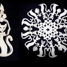 Схема вышивки «снежинки»