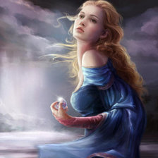 Схема вышивки «девушка»