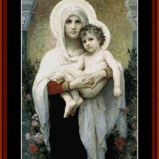 Схема вышивки «МАДОННА В РОЗАХ»