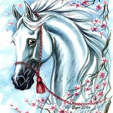 Схема вышивки «Красавица-лошадка»