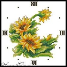 Схема вышивки «часы»