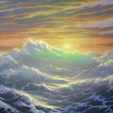 Схема вышивки «море»