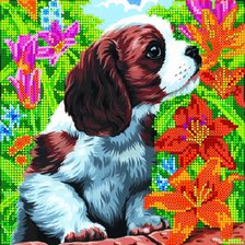 Схема вышивки «щенок»