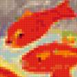 Предпросмотр схемы вышивки «Матис.Красные рыбки.» (№202865)