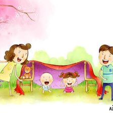 Схема вышивки «семья»